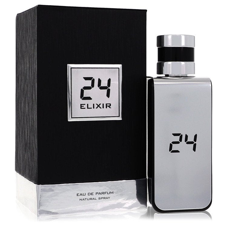 24 Platinum Elixir by ScentStory Eau De Parfum Spray 3.4 oz (Men)