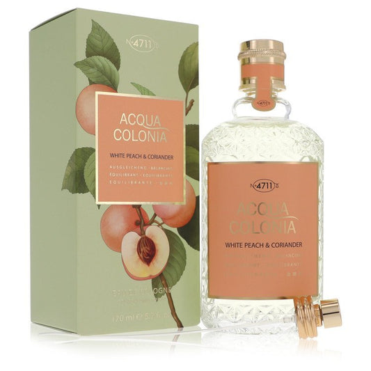 4711 Acqua Colonia White Peach & Coriander by 4711 Eau De Cologne Spray (Unisex) 5.7 oz (Women)