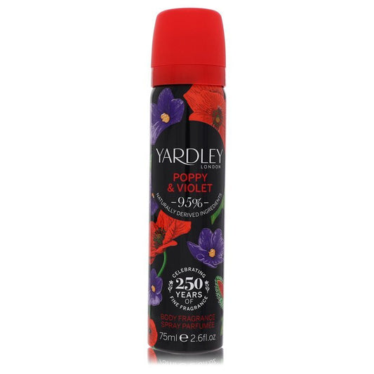 Yardley Poppy & Violet by Yardley London Body Fragrance Spray 2.6 oz (Women)