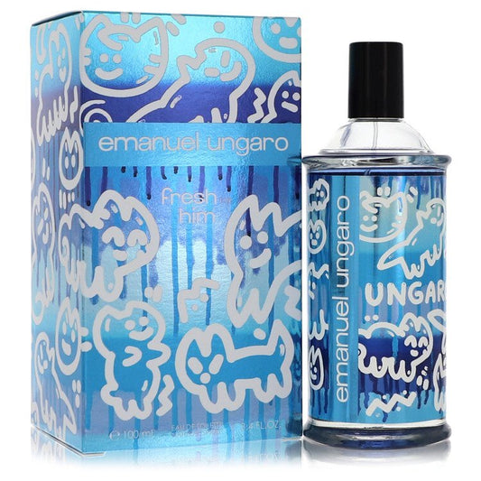 Emanuel Ungaro Fresh For Him by Ungaro Eau De Toilette Spray 3.4 oz (Men)