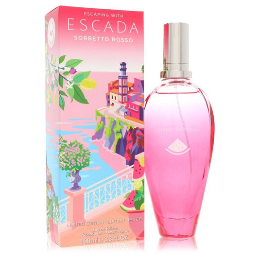 Escada Sorbetto Rosso by Escada Eau De Toilette Spray (Limited Edition) 3.3 oz (Women)