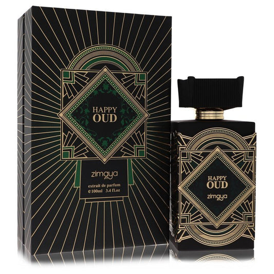 Afnan Zimaya Happy Oud by Afnan Extrait De Parfum Spray (Unisex) 3.4 oz (Men)